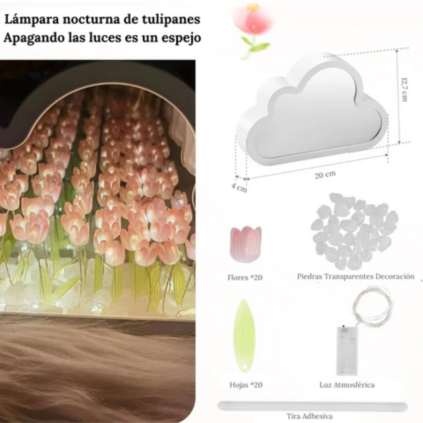 Lámpara Nube de Tulipanes